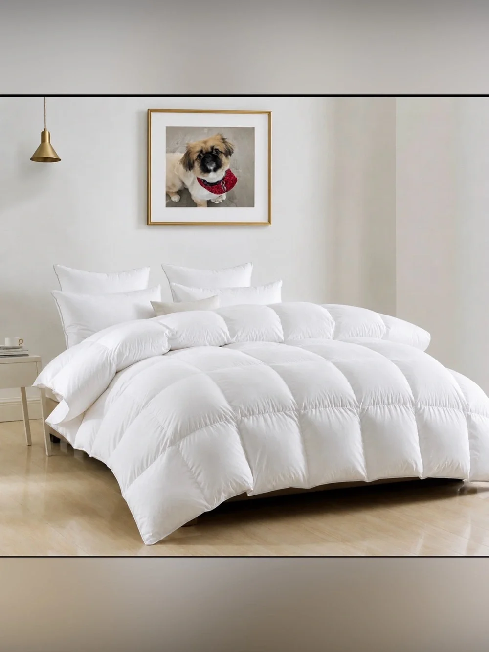 DWR Luxury Down Feather Fibers Comforter Full/Queen, Hotel-Style